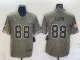 Men's Dallas Cowboys #88 CeeDee Lamb 2022 Olive Salute To Service Limited Jersey