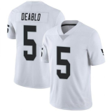 Men's Las Vegas Raiders #5 Divine Deablo White Vapor Untouchable Limited Jersey