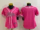 Women San Francisco 49ers Blank Pink Baseball Jersey
