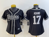 Women Las Vegas Raiders #17 Davante Adams Black Baseball Nike Jersey