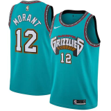 Youth NBA Memphis Grizzlies #12 Ja Morant Green Throwback Swingman Nike Jersey