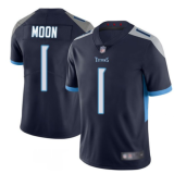 Men's Tennessee Titans #1 Warren Moon Navy Vapor Untouchable Limited Jersey