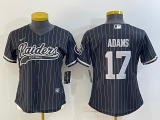 Women Las Vegas Raiders #17 Davante Adams Black Baseball Nike Jersey