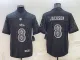 Men's Baltimore Ravens #8 Lamar Jackson Black Reflective Limited Jersey