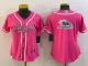 Women Denver Broncos Pink Team Big Logo With Patch Baseball Nike Jersey