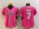 Women Dallas Cowboys #7 Trevon Diggs Pink Baseball Nike Jersey