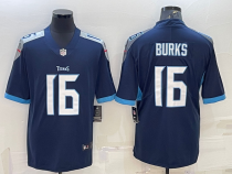 Men's Tennessee Titans #16 Burks Navy Vapor Untouchable Limited Jersey