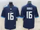 Men's Tennessee Titans #16 Burks Navy Vapor Untouchable Limited Jersey