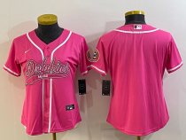 Women Miami Dolphins Blank Pink Baseball Nike Jersey