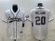 Men's Dallas Cowboys #20 Pollard White Nike Baseball Jersey
