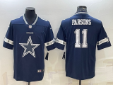 Men's Dallas Cowboys #11 Micah Parsons Blue Team Big Logo Number Vapor Untouchable Limited Jersey