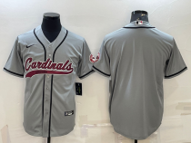 Men's Arizona Cardinals Blank Grey Nike Baseball Jersey