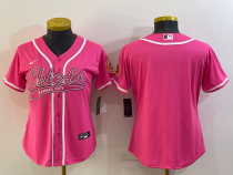 Women Kansas City Chiefs Blank Pink Baseball Nike Jersey