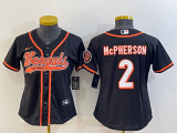 Women Cincinnati Bengals #2 Evan McPherson Black Baseball Nike Jersey