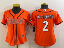 Women Cincinnati Bengals #2 Evan McPherson Orange Baseball Nike Jersey