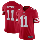 Men's San Francisco 49ers #11 Brandon Aiyuk 2022 New Red Vapor Untouchable Limited Jersey