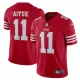 Men's San Francisco 49ers #11 Brandon Aiyuk 2022 New Red Vapor Untouchable Limited Jersey