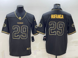 Men's San Francisco 49ers #29 Talanoa Hufanga Black Golden Edition Limited Jersey