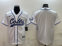 Men's Indianapolis Colts White Baseball Nike Jersey