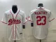 Men's San Francisco 49ers #23 Christian McCaffrey White Baseball Nike Jersey