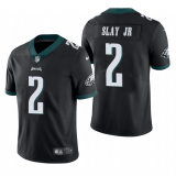 Men's Nike Philadelphia Eagles #2 Slay Jr Black Vapor Untouchable Limited Jersey