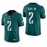 Men's Nike Philadelphia Eagles #2 Slay Jr Green Vapor Untouchable Limited Jersey