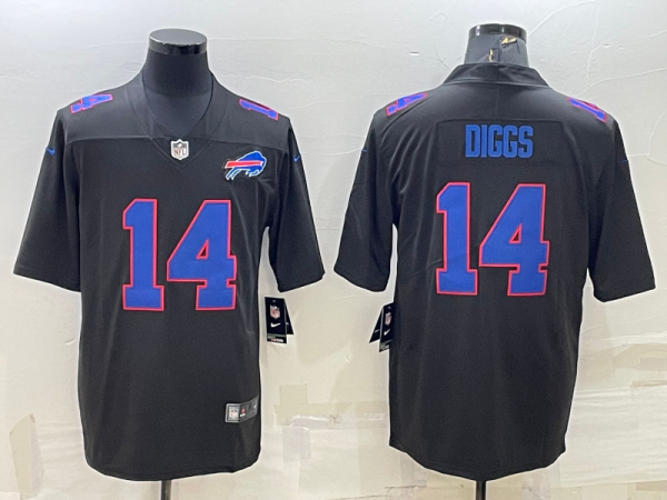 Men's Buffalo Bills #14 Stefon Diggs Black Vapor Untouchable Limited Jersey