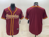 Men's Washington Commanders Blank Burgundy Baseball Nike Jersey