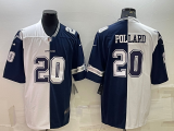 Men's Dallas Cowboys #20 Pollard White/Navy Split Split Vapor Untouchable Limited Jersey