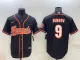 Men's Cincinnati Bengals #9 Joe Burrow Black Baseball Jersey