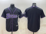 Men's Baltimore Ravens Blank Black Baseball Nike Jersey