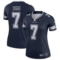 Women Dallas Cowboys #7 Diggs Navy Vapor Untouchable Limited Jersey