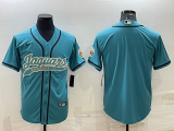 Men's Jacksonville Jaguars Green Blank 2022 Baseball Nike Jersey