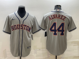 MLB Houston Astros #44 Yordan Alvarez Grey Game Nike Jersey