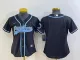 Women Carolina Panthers Blank Black Baseball Nike Jersey