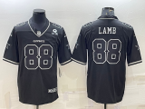 Men's Dallas Cowboys #88 CeeDee Lamb Black Impact Limited Jersey