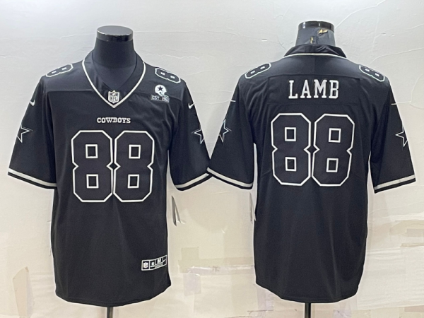 Men's Dallas Cowboys #88 CeeDee Lamb Black Impact Limited Jersey