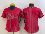 Women San Francisco 49ers Blank Red Baseball Nike Jersey