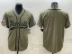 Men's New England Patriots Blank 2022 Olive Salute To Service Baseball Nike Jersey