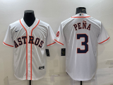 MLB Houston Astros #3 Jeremy Peña Orange Game Nike Jersey