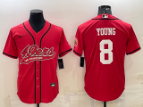 Men's San Francisco 49ers #11 Brandon Aiyuk Red Baseball Nike Jersey