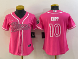 Women Los Angeles Rams #10 Cooper Kupp Pink Baseball Nike Jersey