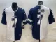 Men's Dallas Cowboys #7 Trevon Diggs White/Navy Split Split Vapor Untouchable Limited Jersey