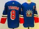 Men's New York Rangers #8 Jacob Trouba Blue 2022 Reverse Retro Jersey
