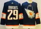 Men's Edmonton Oilers #29 Leon Draisaitl Navy 2022-23 Reverse Retro Jersey