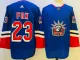 Men's New York Rangers #23 Adam Fox Blue 2022 Reverse Retro Jersey