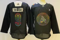 NHL Arizona Coyotes #9 Clayton Keller Black Jersey