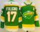 Men's Minnesota Wild #17 Marcus Foligno Green 2022 Reverse Retro Jersey