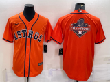 MLB Houston Astros Blank Orange Champion Nike Game Jersey