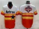 MLB Houston Astros Blank Throwback Champion Nike Game Jersey